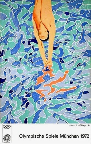 Poster olimpiadi david hockney - david,