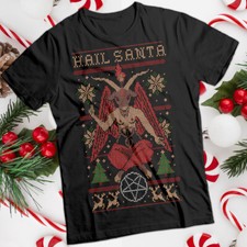 T-shirt natalizia satanica