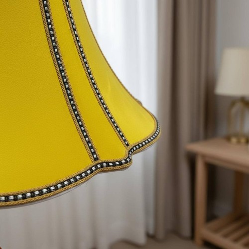 Paralume velluto giallo - paralume, in