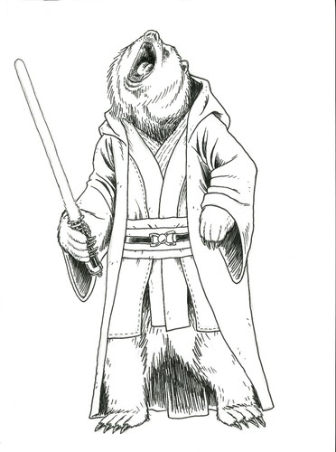 Disegno jedi orso x - jedi, 11