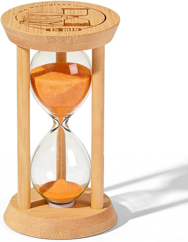 Clessidra legno vetro - in, e