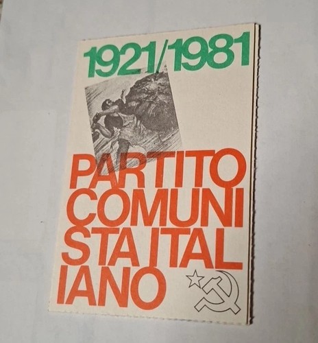 Tessera partito comunista - tessera,