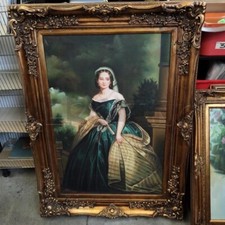 QUADRO DAMA TONI VERDI CORNICE