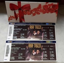 2 Biglietti Concerto Tozzi e Raf Milano 17 Gennaio 2022 Posti TOP