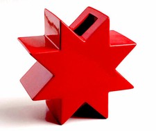 VASO ETTORE SOTTSASS HING STAR ROSSO di ALESSIO SARRI MADE IN ITALY