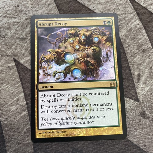 Abrupt decay return - decay,