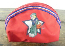 Borsellino ONYX Porta Oggetti con ZIP Contenitore Ragazza Bambina Rosso VINTAGE