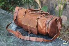 Borsone vintage in vera pelle