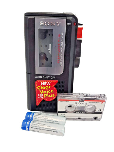 Sony 470 microcassette - sony, m-470