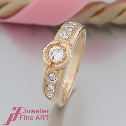 Anello con brillanti - con, 7