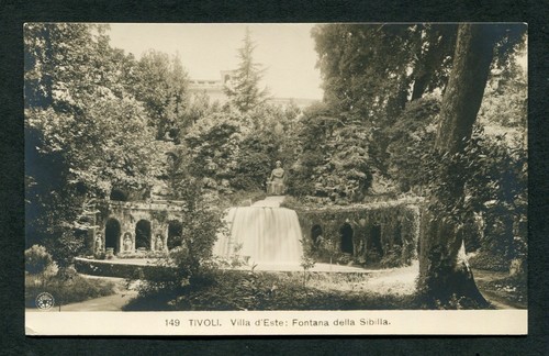 E589 cartolina tivoli villa - e589,