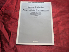 PACHELBEL Opere per pianoforte selezionate spartiti per clavicembalo o organo