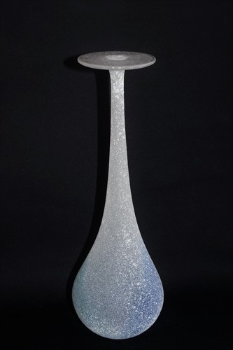 Vaso solifleur vetro sabbiato - vaso,