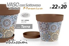 VASO FIORIERA + SOTTOVASO