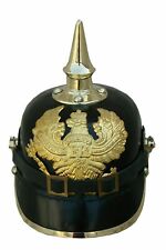 Elmo Tedesco Pickelhaube Con Punta In Pelle Prussiana Imperiale Regalo