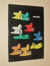DESIGN - OLIVETTI - GIOVANNI PINTORI - NIZZOLI - BROCHURE DIVISUMMA 24 (1956)