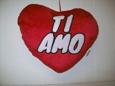 SV 65 CUORE peluche da appendere TI AMO AMORE S.valentino cm 25x30 