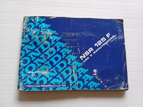 Honda nsr 125 1988 manuale - honda,