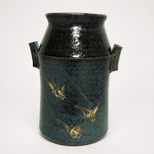 Vaso fiori kutani ware - fiori,