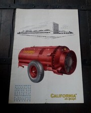BROCHURE PUBBLICITARIO CALIFORNIA MACCHINA AGRICOLA IRRORATRICE 