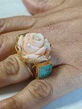 Anello donna vero corallo - , rosa
