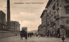 Genova Sampierdarena Crociera  ponte di Cornigliano, Tram F. piccolo  spedita