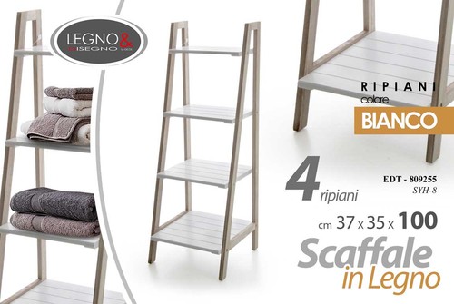 Scaffale legno ripiani - 4,