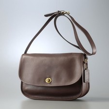 Borsa da città Coach 9790 vintage in pelle conciata a guanto marrone tracolla Giappone