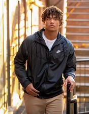 Nike Vintage Raro Giubbotto Windbreaker Windrunner Nero Nylon Morbido