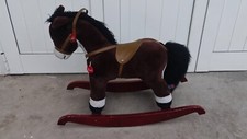 Cavallino TRUDI cavalcabile marrone cavallo gioco a dondolo roking animal