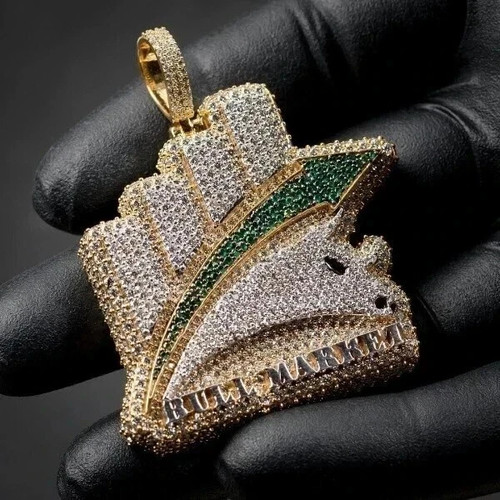 Ciondolo uomo moissanite