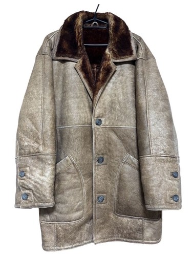 Cappotto pelle beige premium
