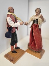 Coppia di pastori napoletani antichi (XVII°/XVIII°): "I due vecchi"