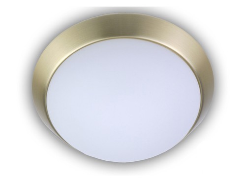 Plafoniera vetro opale anello