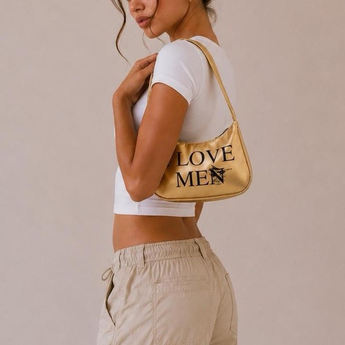 Borsa tracolla uomo oro - borsa,