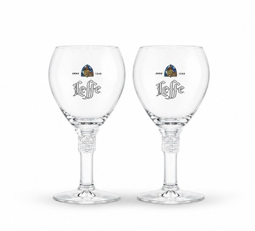 Leffe belgian beer glasses - 2x,