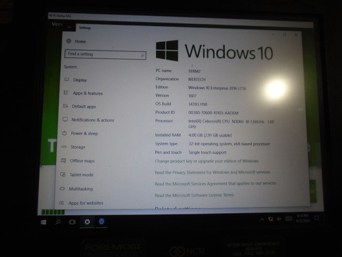 Terminale pos touch - touch, ncr