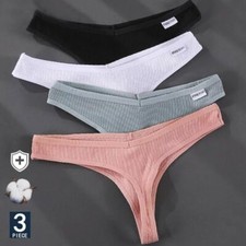 M-XL 3pcs Cotone Perizoma