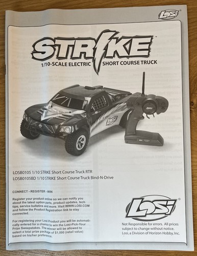 Losi strike sct - losi, course