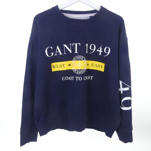 Gant sweatshirt blau print - gant,