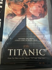 Original Titanic Promo Vinyl Film Poster Banner 1997 - 47in x 70in Roughly