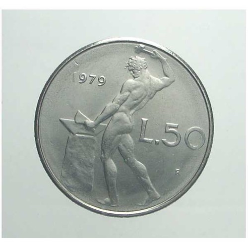 Repubblica italiana 50 lire - italiana,