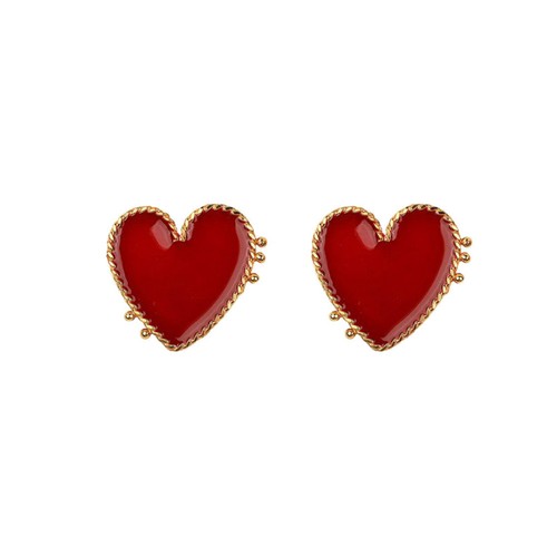 Paio orecchini cuore - cuore, vintage