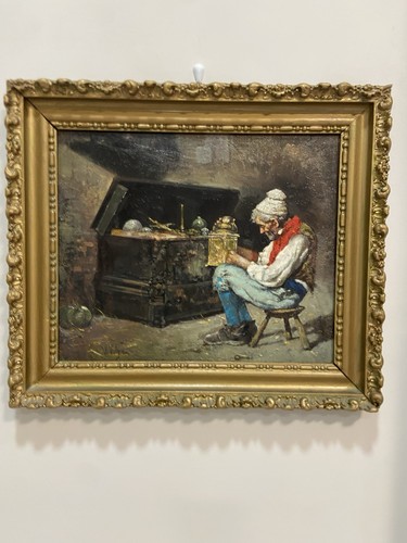 Quadro antico firmato volpe - antico, v.