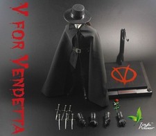 V FOR PER VENDETTA ANONYMOUS 1/6 SCALE ACTION FIGURE MOVIE FILM BFC TOYS POWER