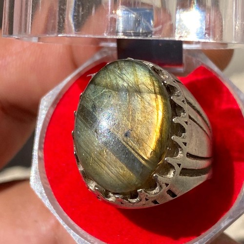 Anello uomo vintage naturale - anello,