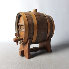 Botte legno per grappa artigianato italiano soprammobile vintage anni ‘60