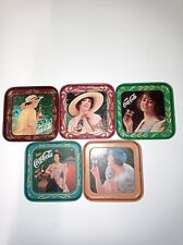 Piattini Sotto Bicchieri  Vintage CocaCola Collezione In Metallo Anni 70