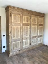 ARMADIO SU MISURA IN LEGNO ANTICO DI RECUPERO SU MISURA