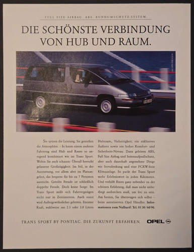 Opel pontiac trans - opel,